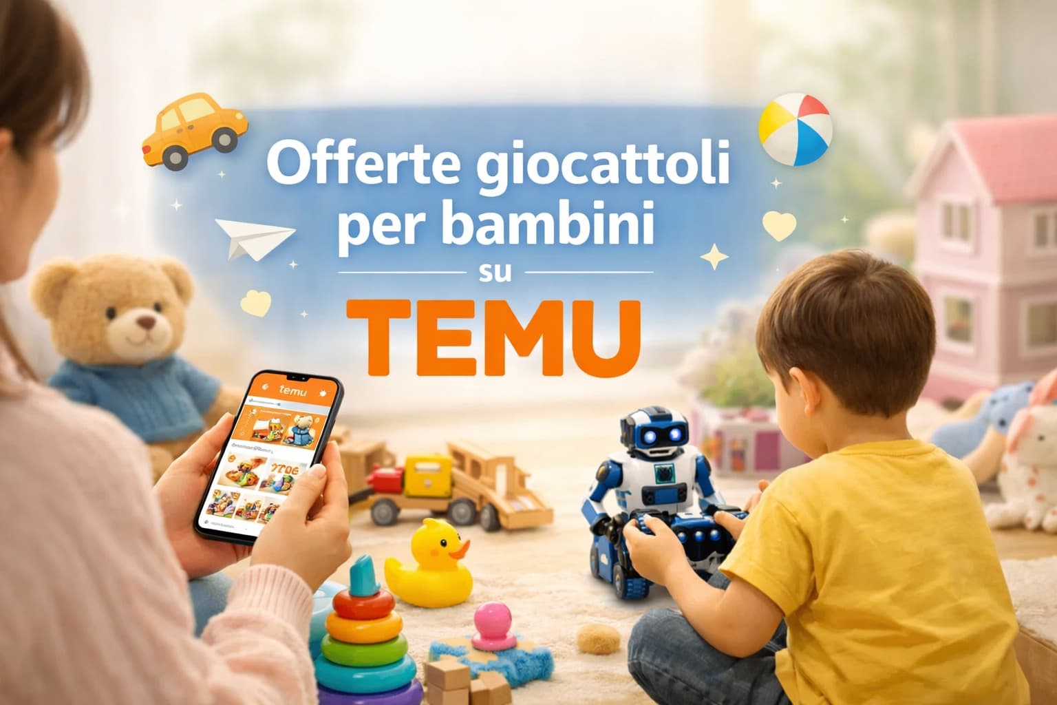 Offerte giocattoli per bambini Temu convenienti
