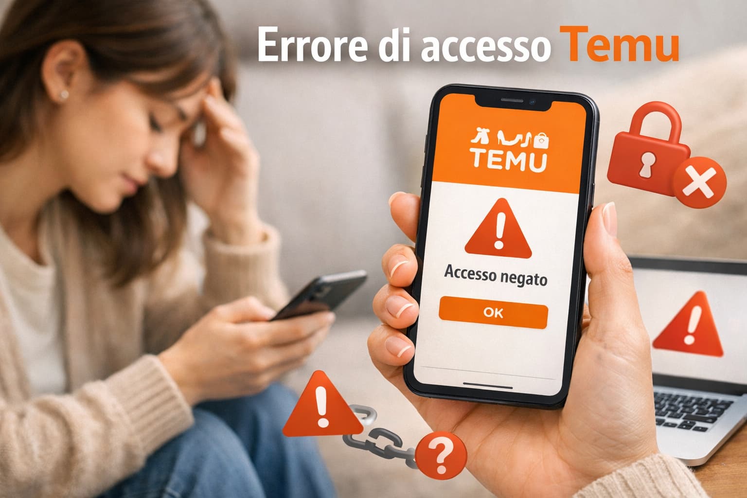 Errore di accesso Temu: cause e soluzioni efficaci